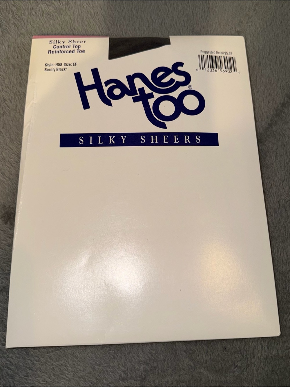 Hanes Too Silky Sheers Control TopStyle H58 Size EF Black